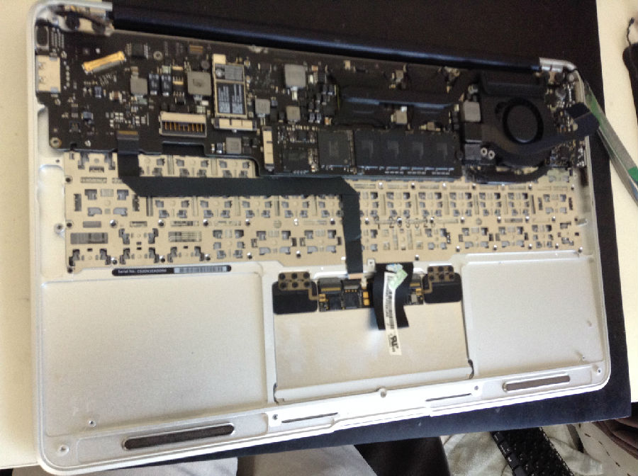 Macbook Air A1370 A1465 キーボード 修理 交換